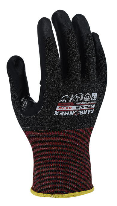 C36590 SW Safety® Karbonhex® KX10 Hybrid PU/ Nitrile Coated Mechanical Protection 18-Gauge Seamless Knit Gloves